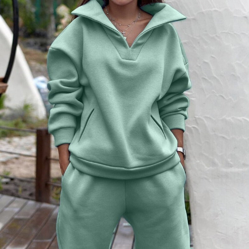JanesSuit | Women's Stylish Tracksuit-Green-S-State of Style