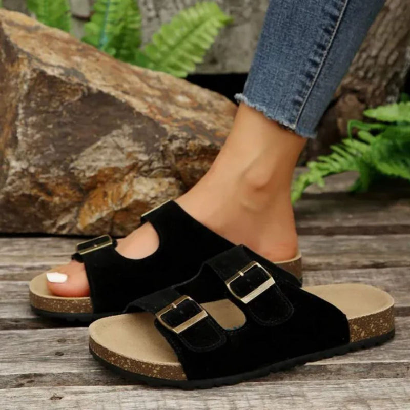 Janine Sandals | Comfortable & Trendy-Black-4.5-State of Style