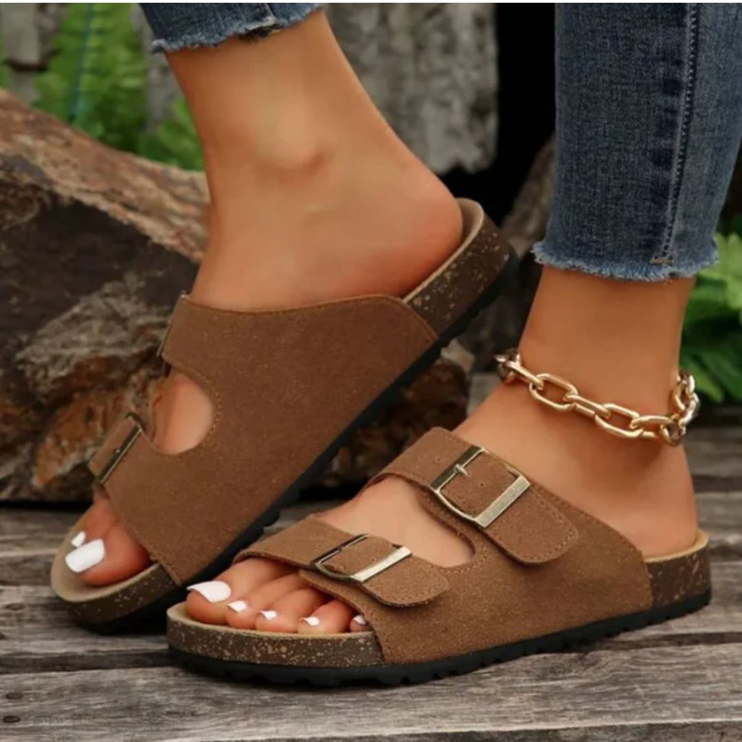 Janine Sandals | Comfortable & Trendy-Brown-4.5-State of Style