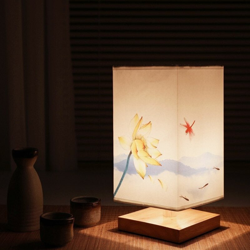 Japanese-Scandinavian Table Lamp - HikariGlow-Lotus-State of Style