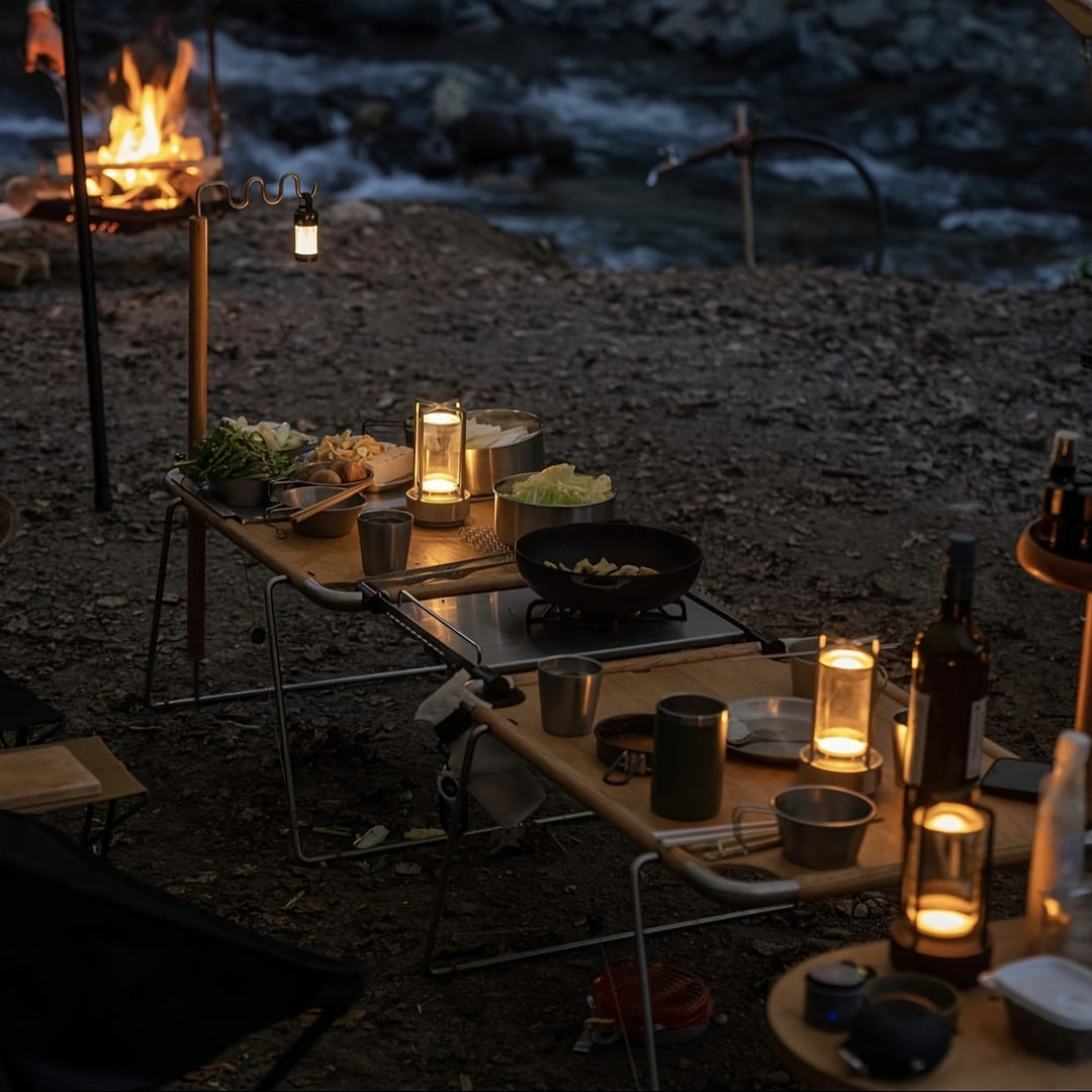 Japanese Style LED Touch Table Lamp - ZenLight-Gold-Style A-State of Style