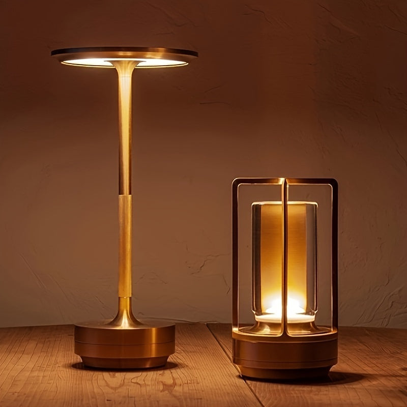 Japanese Style LED Touch Table Lamp - ZenLight-Gold-Style A-State of Style