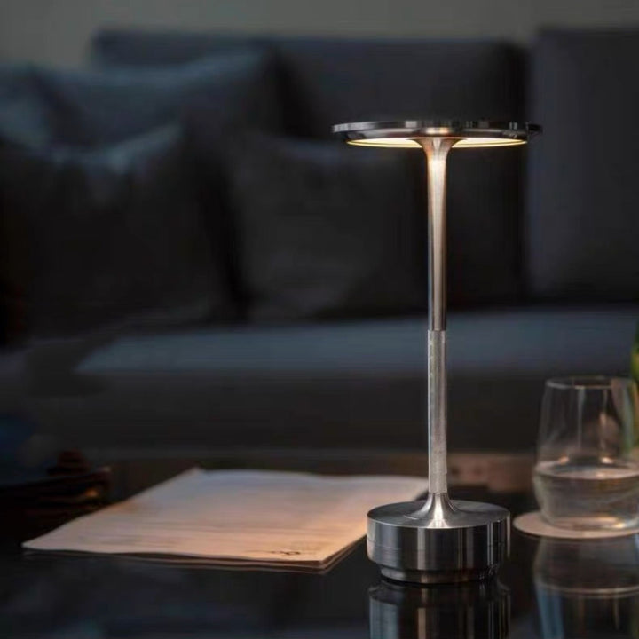 Japanese Style LED Touch Table Lamp - ZenLight-Silver-Style A-State of Style