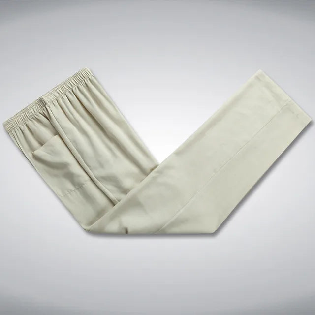 Japanese Style Men's Clothing Set - Hiroshi Tang Set-Beige-S-State of Style