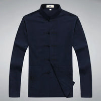 Japanese Style Men's Clothing Set - Hiroshi Tang Set-Beige-S-State of Style