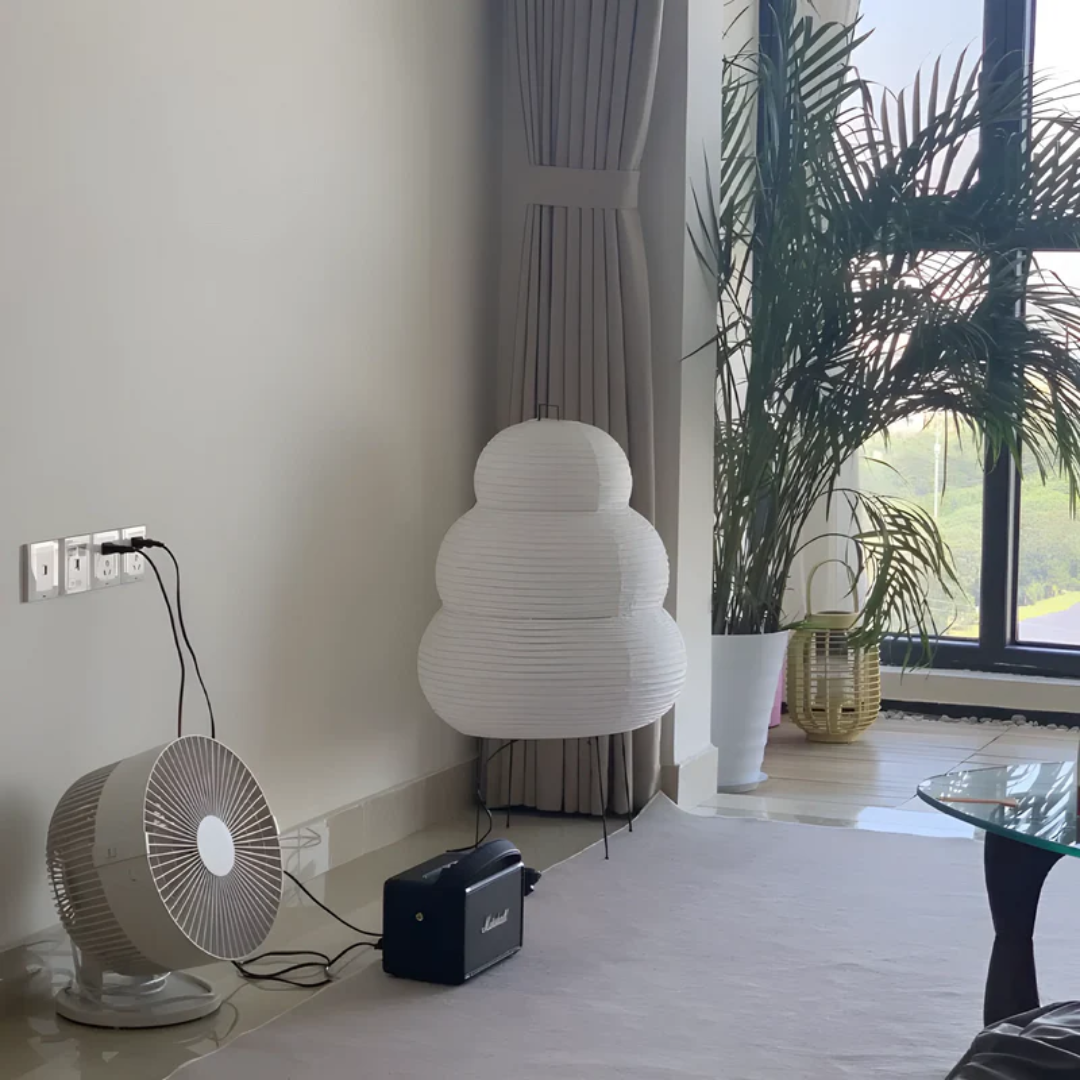 Japanese Wabi-Sabi Floor Lamp - SereneAura-State of Style