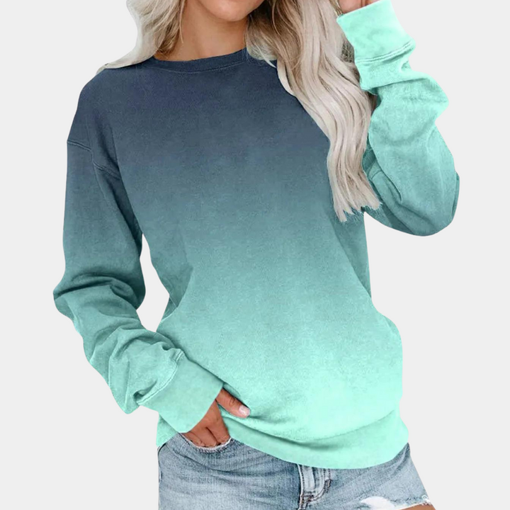 Jarra - Trendy Gradient Sweatshirt for Women-Green-XS-State of Style
