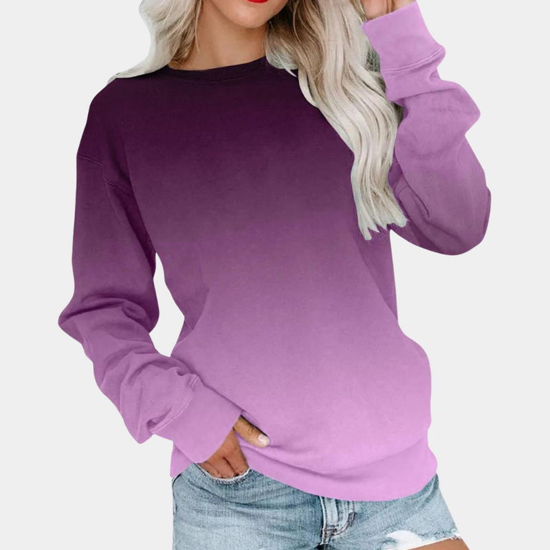 Jarra - Trendy Gradient Sweatshirt for Women-Purple-XS-State of Style