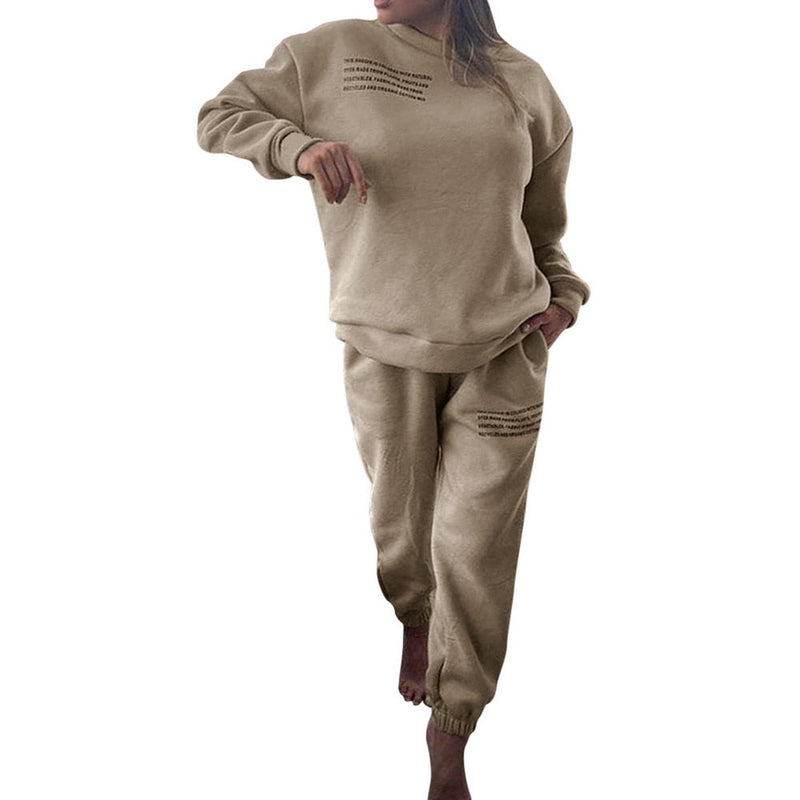JasminesSuit | Women's Stylish Tracksuit-Khaki-S-State of Style