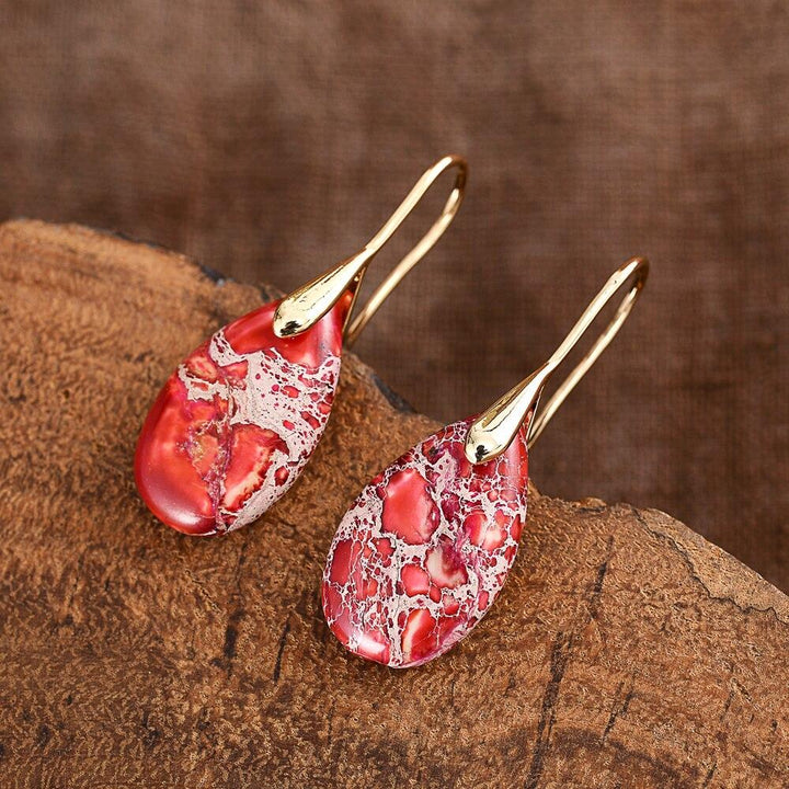 Jasper Dream Earrings - Nyssa-Gold-State of Style