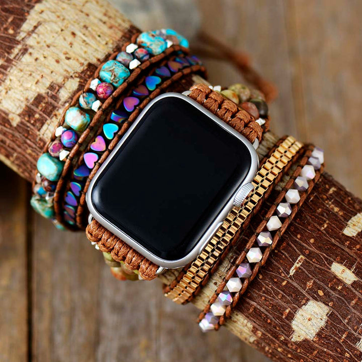 Jasper & Onyx Bohemian Apple Watch Strap - Lyra-Small: Approx. 50 cm + adjustable clasp-42–45 mm Apple Watch-State of Style
