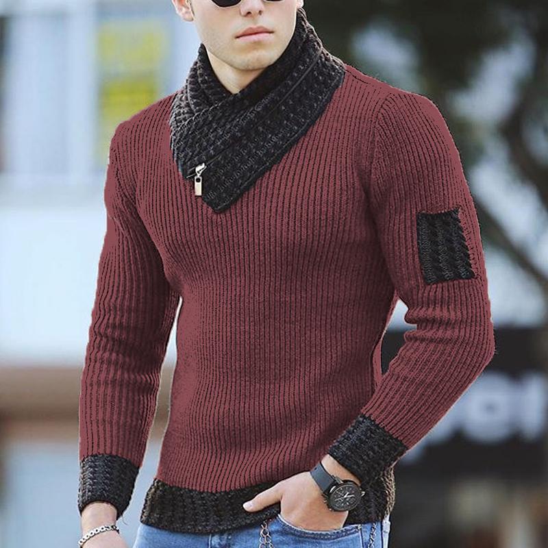 JaylenesShirt | Men's Stylish Sweater-Dark Red-XS-State of Style