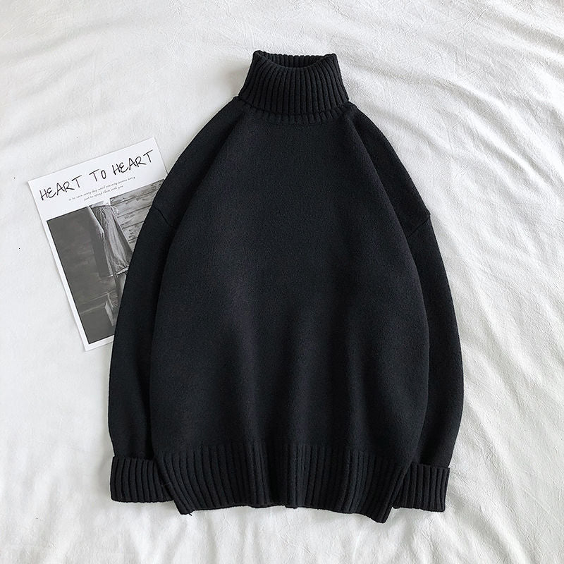 JaysShirt | Men's Turtleneck Sweater-Black-M-State of Style