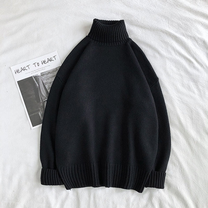 JaysShirt | Men's Turtleneck Sweater-Black-M-State of Style