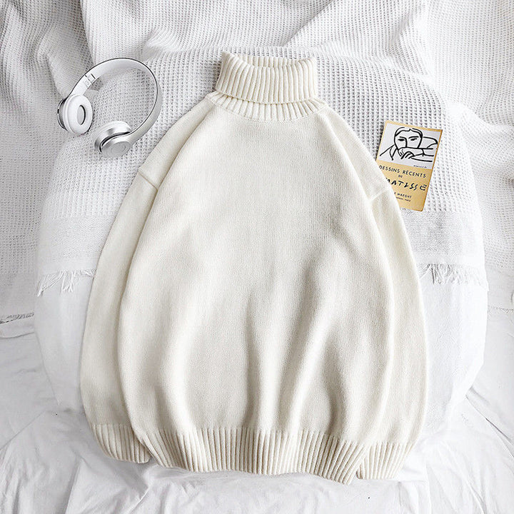 JaysShirt | Men's Turtleneck Sweater-White-M-State of Style