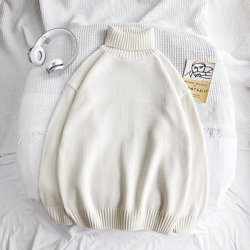 JaysShirt | Men's Turtleneck Sweater-White-M-State of Style