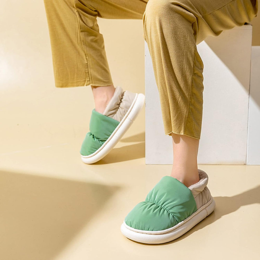 Jenna House Slippers | Soft & Warm-Green-5.0-6.0-State of Style