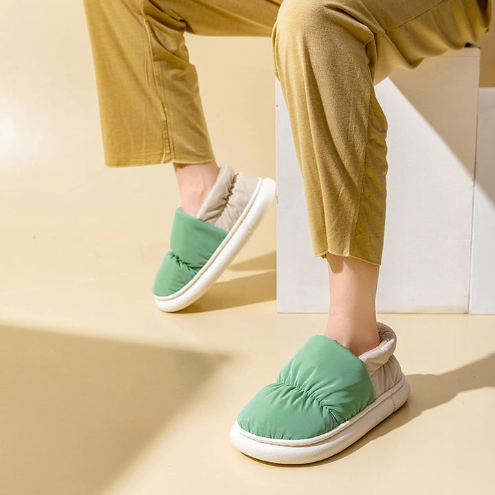 Jenna House Slippers | Soft & Warm-Green-5.0-6.0-State of Style