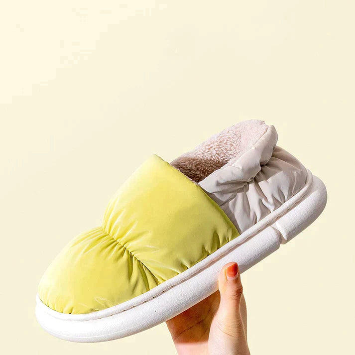 Jenna House Slippers | Soft & Warm-Yellow-5.0-6.0-State of Style