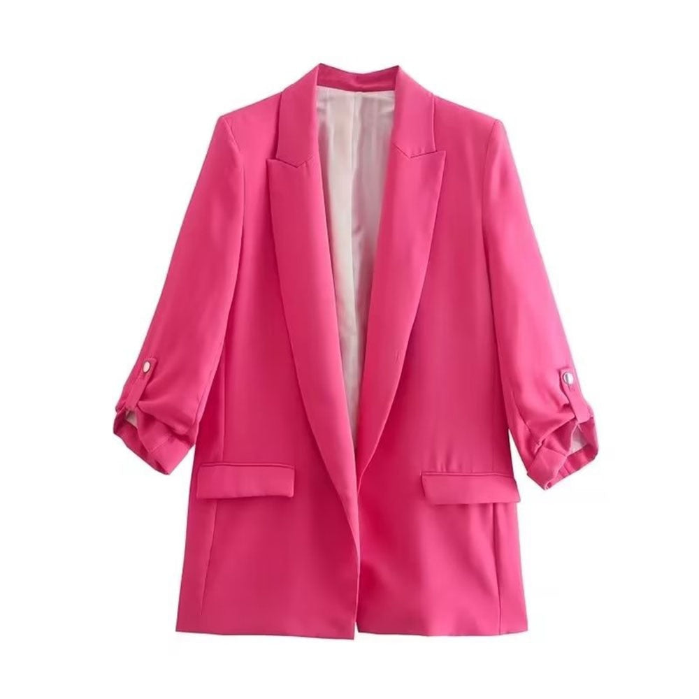 JennisBlazer | Women's Tailored Blazer-Pink-XS-State of Style