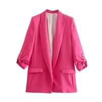JennisBlazer | Women's Tailored Blazer-Pink-XS-State of Style