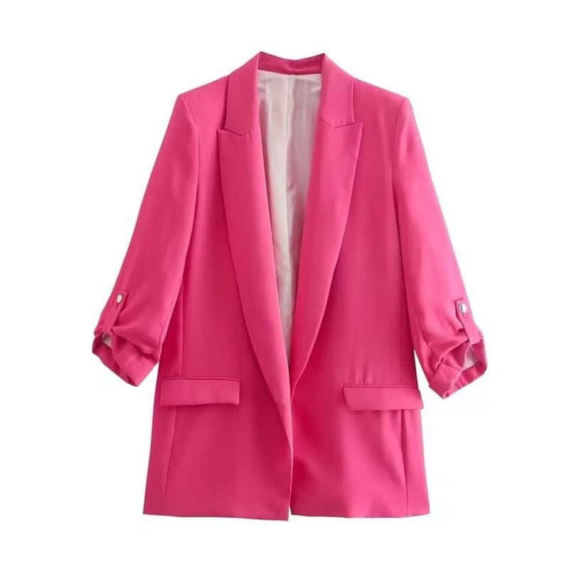 JennisBlazer | Women's Tailored Blazer-Pink-XS-State of Style