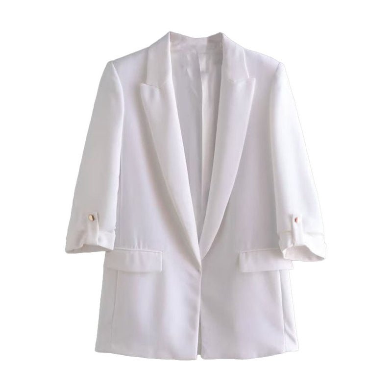JennisBlazer | Women's Tailored Blazer-White-XS-State of Style