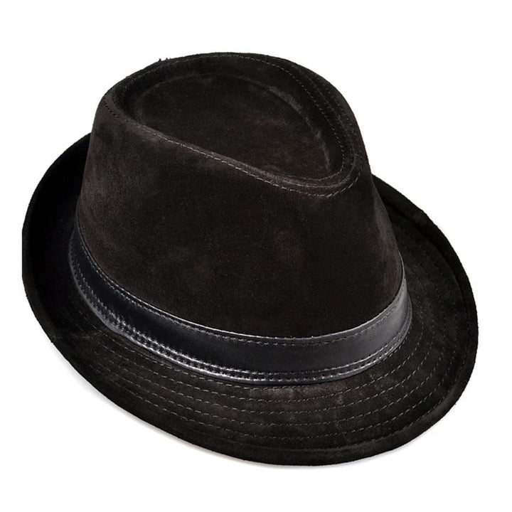 Jeremiah Traditional Hat – Genuine Leather Wide Brim Fedora-Brown-55-56-State of Style