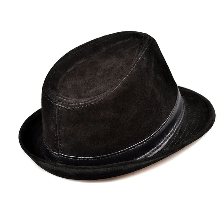 Jeremiah Traditional Hat – Genuine Leather Wide Brim Fedora-Brown-55-56-State of Style