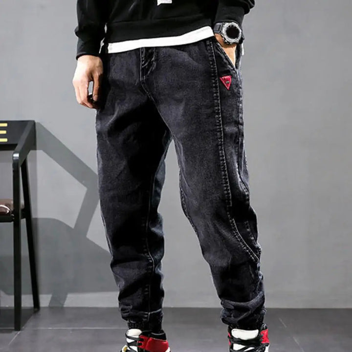 Jesse Men's Hip-Hop Cargo Pants-Light Blue-M-State of Style
