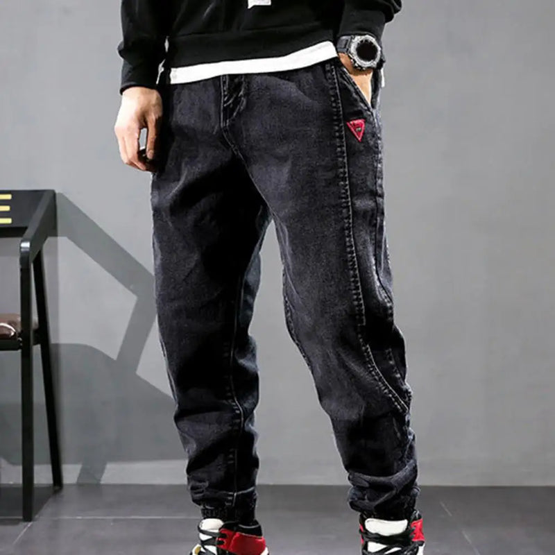 Jesse Men's Hip-Hop Cargo Pants-Light Blue-M-State of Style
