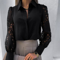 JessieBlouse | Elegant Women's Blouse-Black-S-State of Style