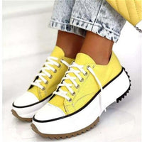 JessiesSneaks | Women's Canvas Sneakers-Yellow-4.5-State of Style
