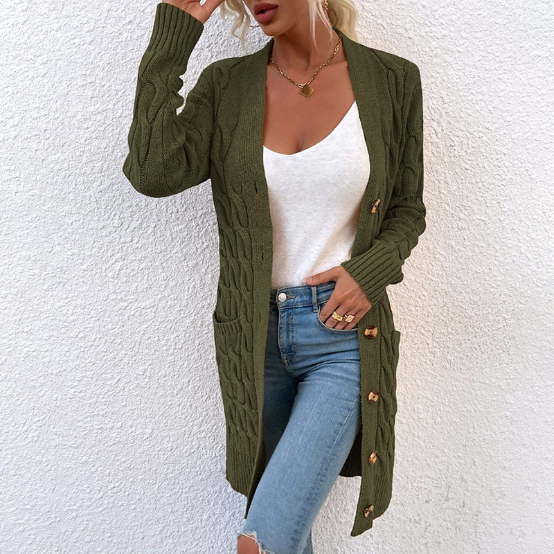 JessiesVest | Women's Longline Vest-Army Green-S-State of Style