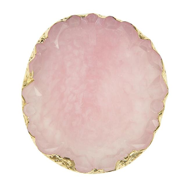 Jewellery Display | Resin Jewellery Display Plate-Pink-State of Style
