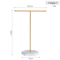 Jewellery Stand | T-Shirt Shaped Jewellery Holder-Gold White-State of Style