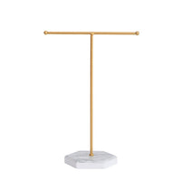 Jewellery Stand | T-Shirt Shaped Jewellery Holder-Gold White-State of Style