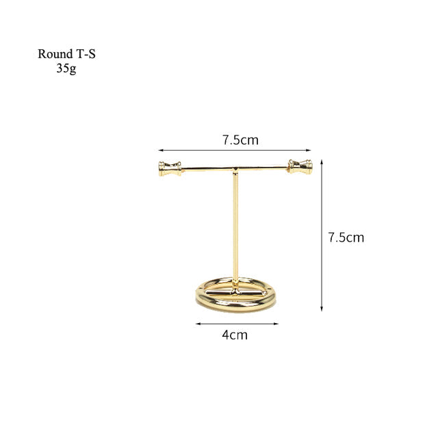 Jewellery Stand | T-Shirt Shaped Jewellery Holder-Gold White-State of Style