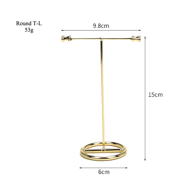 Jewellery Stand | T-Shirt Shaped Jewellery Holder-Gold White-State of Style