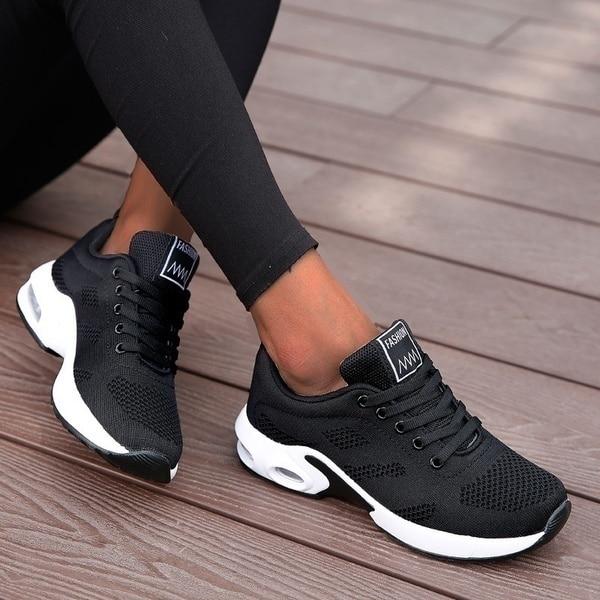 JirasSneaks | Women's Orthopaedic Sneakers-Black-4.5-State of Style