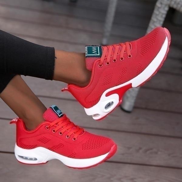 JirasSneaks | Women's Orthopaedic Sneakers-Red-4.5-State of Style