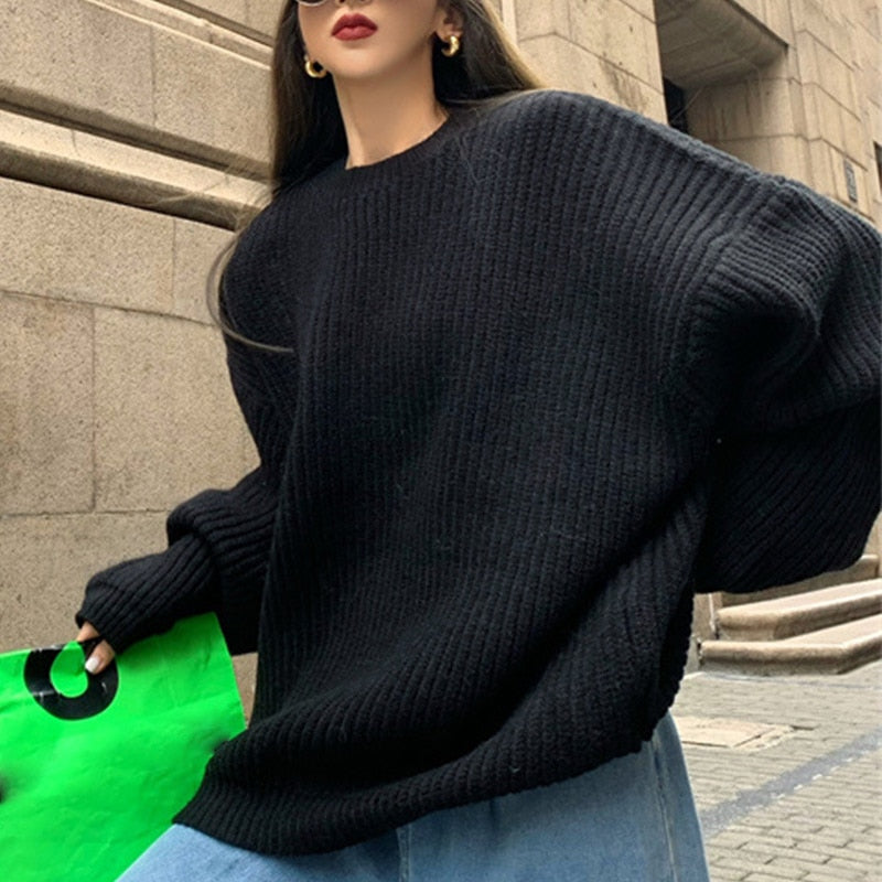 JoannesShirt | Women’s One-Size Sweater-Black-One size fits all-State of Style