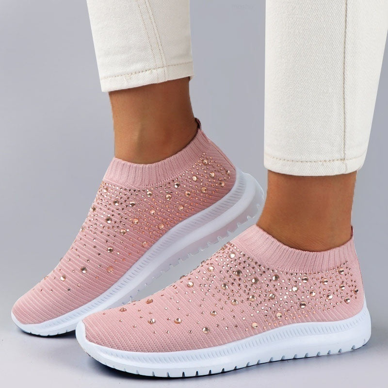 JodiesSneaks | Women's Slip-On Sneakers | Comfortable & Stylish-White-4.5-State of Style