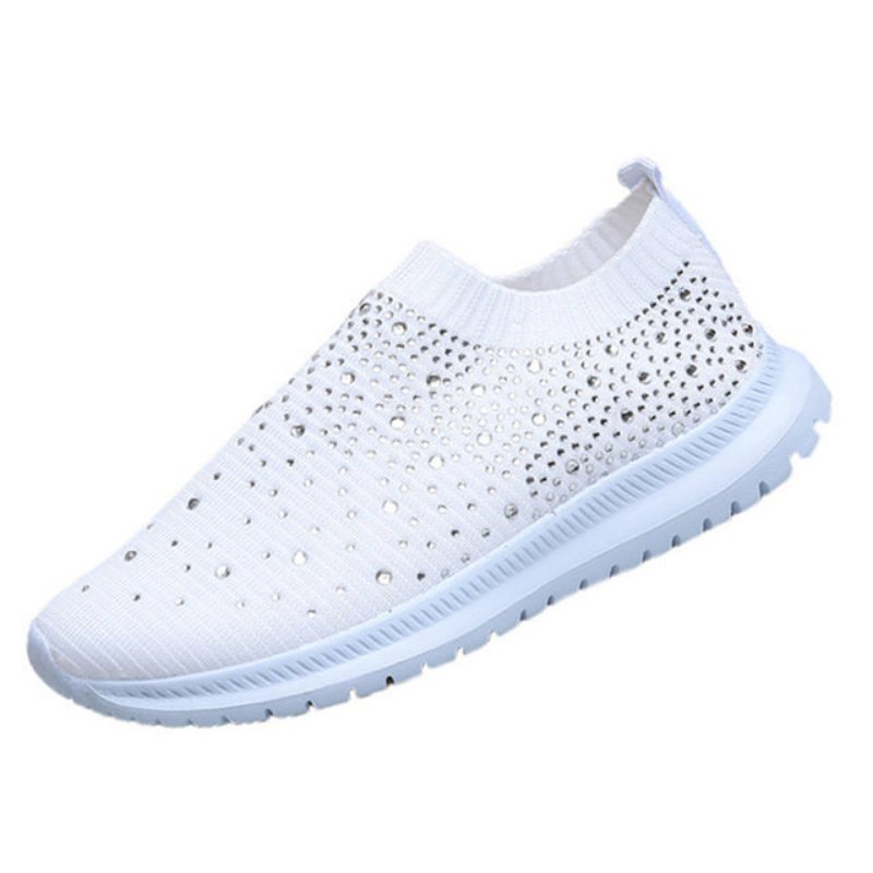 JodiesSneaks | Women's Slip-On Sneakers | Comfortable & Stylish-White-4.5-State of Style