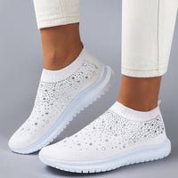 JodiesSneaks | Women's Slip-On Sneakers | Comfortable & Stylish-White-4.5-State of Style