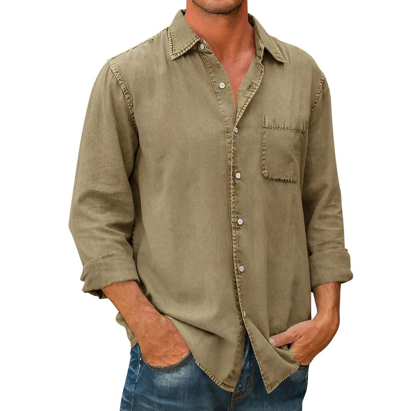 John Shirt | Stylish & Comfortable-Khaki-M-State of Style