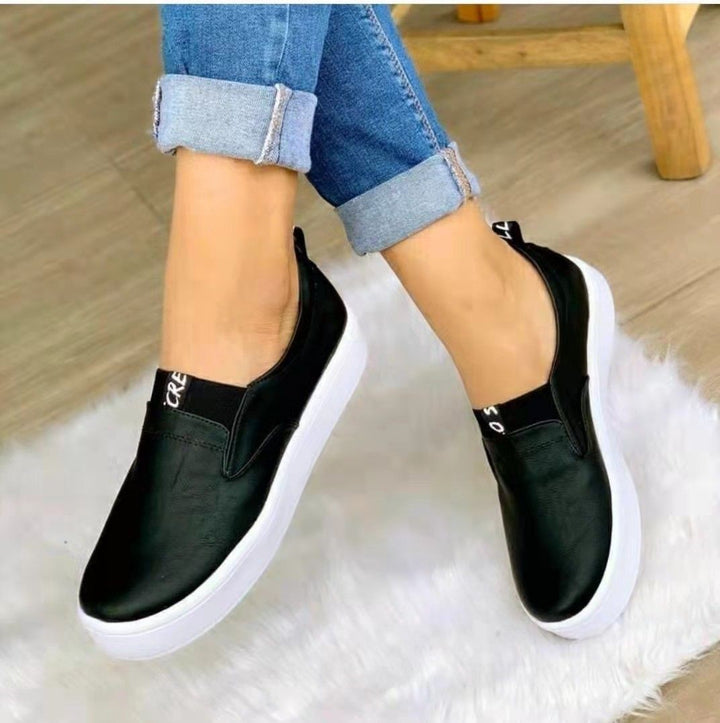 JokeSneakers | Women's Sneakers | Orthopedic Sole & All-Day Comfort-Black-5.0-State of Style