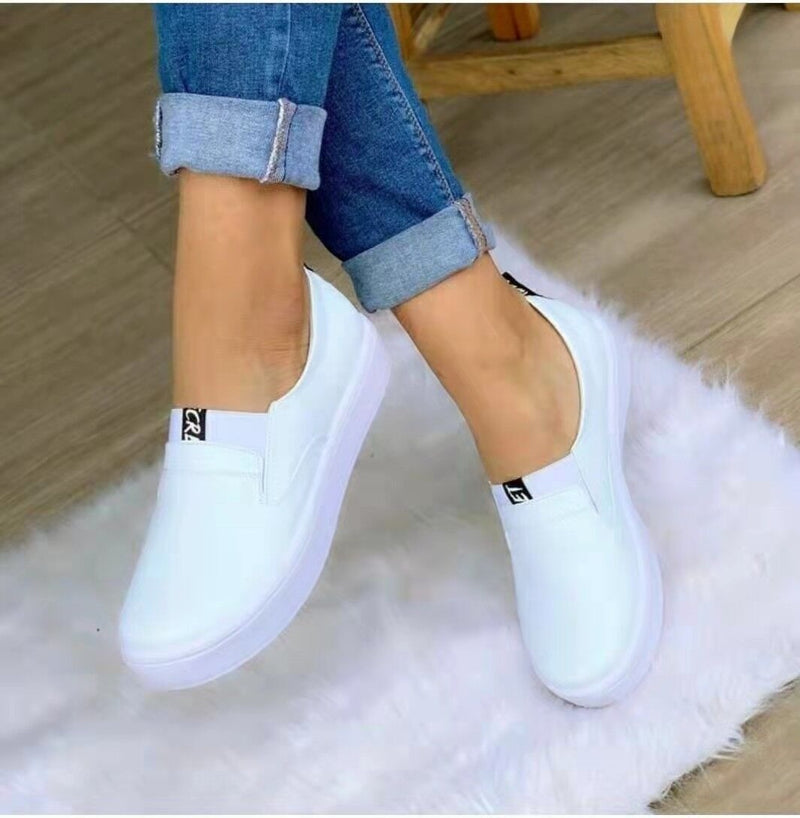 JokeSneakers | Women's Sneakers | Orthopedic Sole & All-Day Comfort-White-5.0-State of Style
