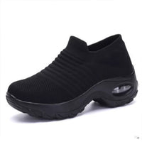 JoliensSneaks | Women's Orthopedic Shoes | Air Cushion Sole Support-Black-4.5-State of Style