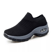 JoliensSneaks | Women's Orthopedic Shoes | Air Cushion Sole Support-Grey-Black-4.5-State of Style
